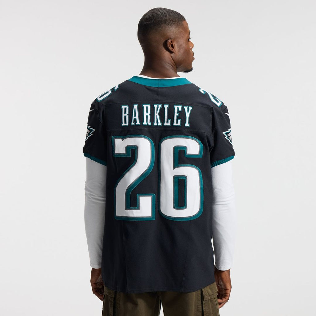 Philadelphia Eagles Saquon Barkley Nike Black Alternate Vapor FUSE Elite Jersey