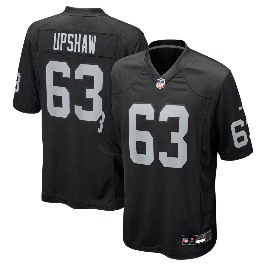 Las Vegas Raiders Gene Upshaw Nike Black Retired Player Game Jersey