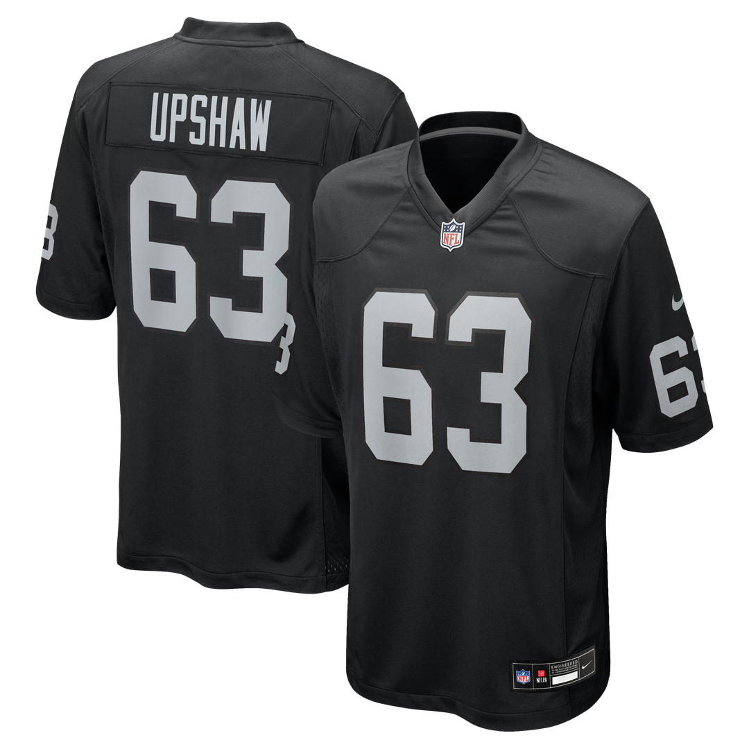 Las Vegas Raiders Gene Upshaw Nike Black Retired Player Game Jersey