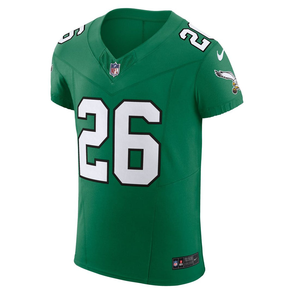 Philadelphia Eagles Saquon Barkley Nike Black Alternate Vapor FUSE Elite Jersey