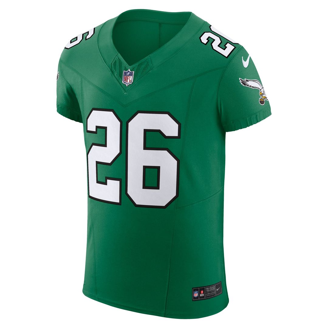 Philadelphia Eagles Saquon Barkley Nike Black Alternate Vapor FUSE Elite Jersey