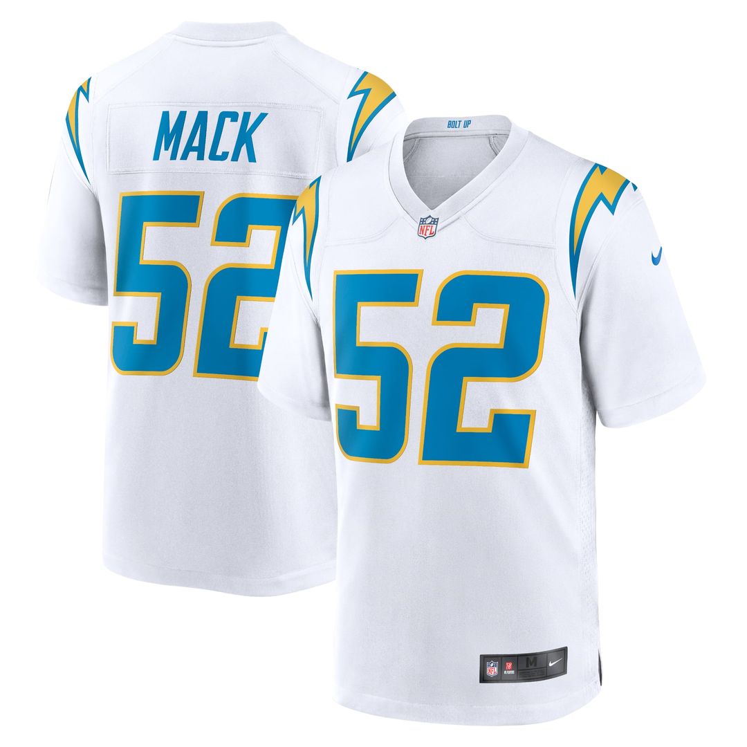 Los Angeles Chargers Khalil Mack Nike White Game Jersey