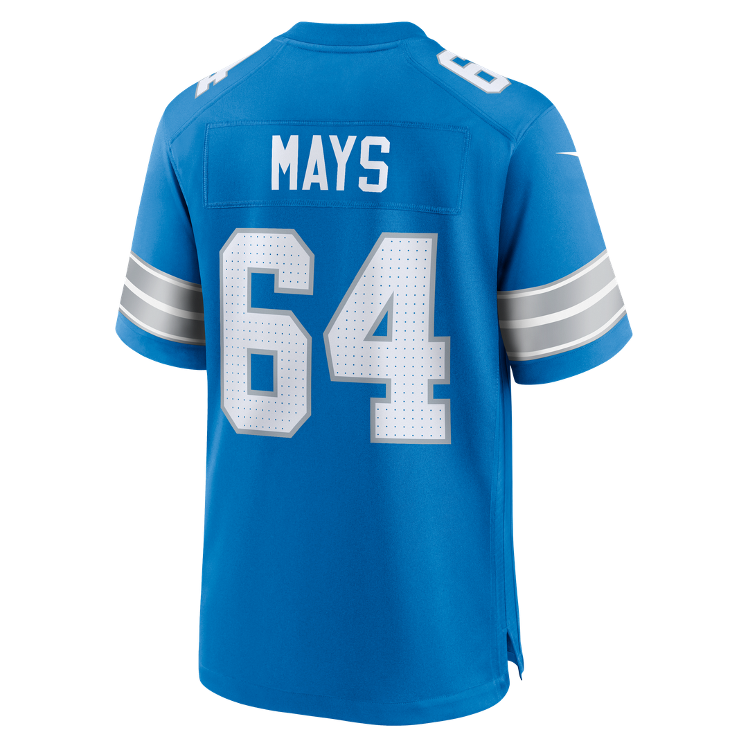 Detroit Lions Cade Mays Nike Blue Game Jersey