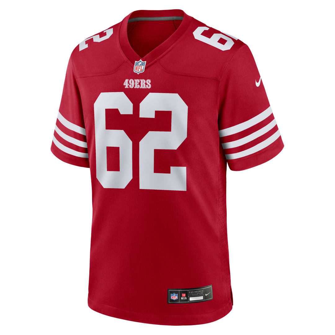 San Francisco 49ers Austen Pleasants Nike Scarlet Game Jersey