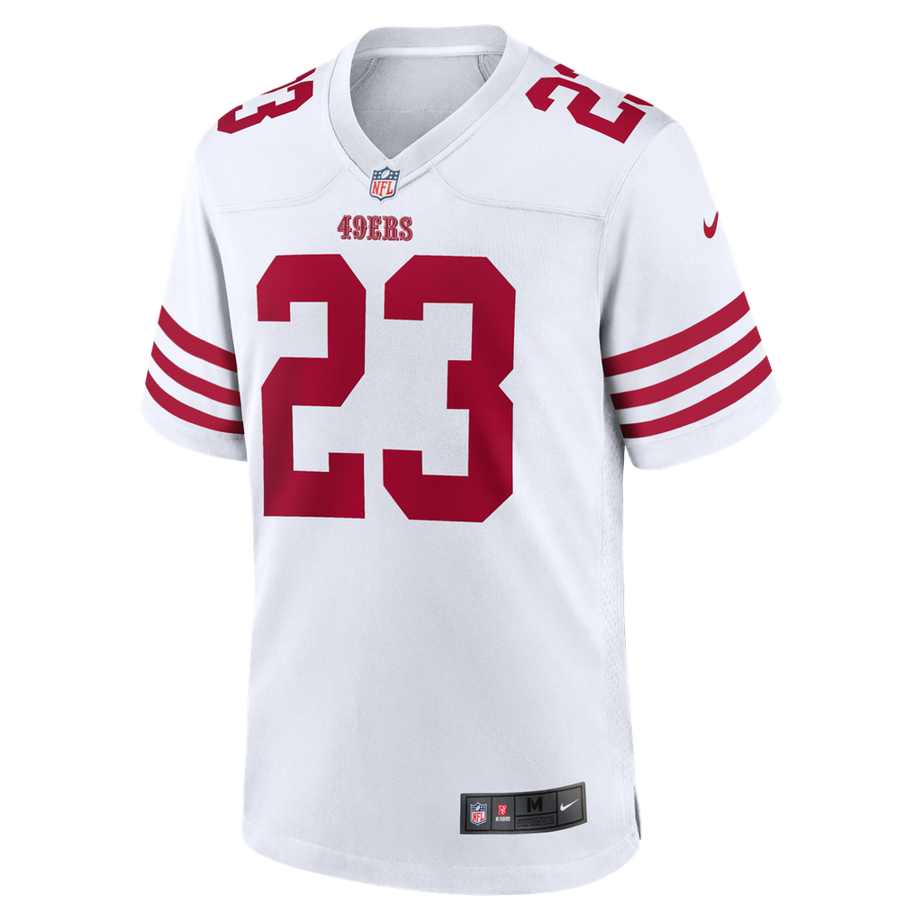 San Francisco 49ers Christian McCaffrey Nike White Game Jersey