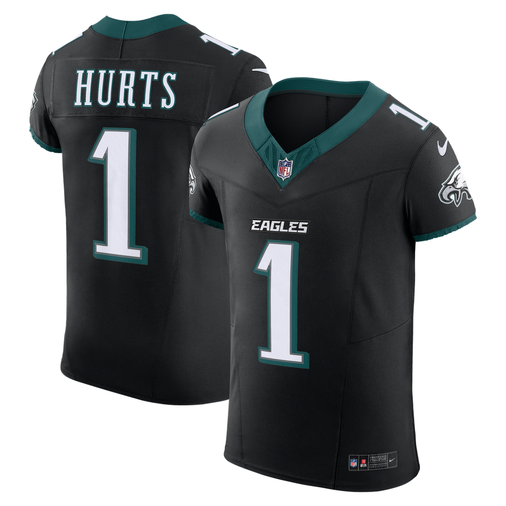Philadelphia Eagles Jalen Hurts Nike Black Alternate Vapor FUSE Elite Jersey