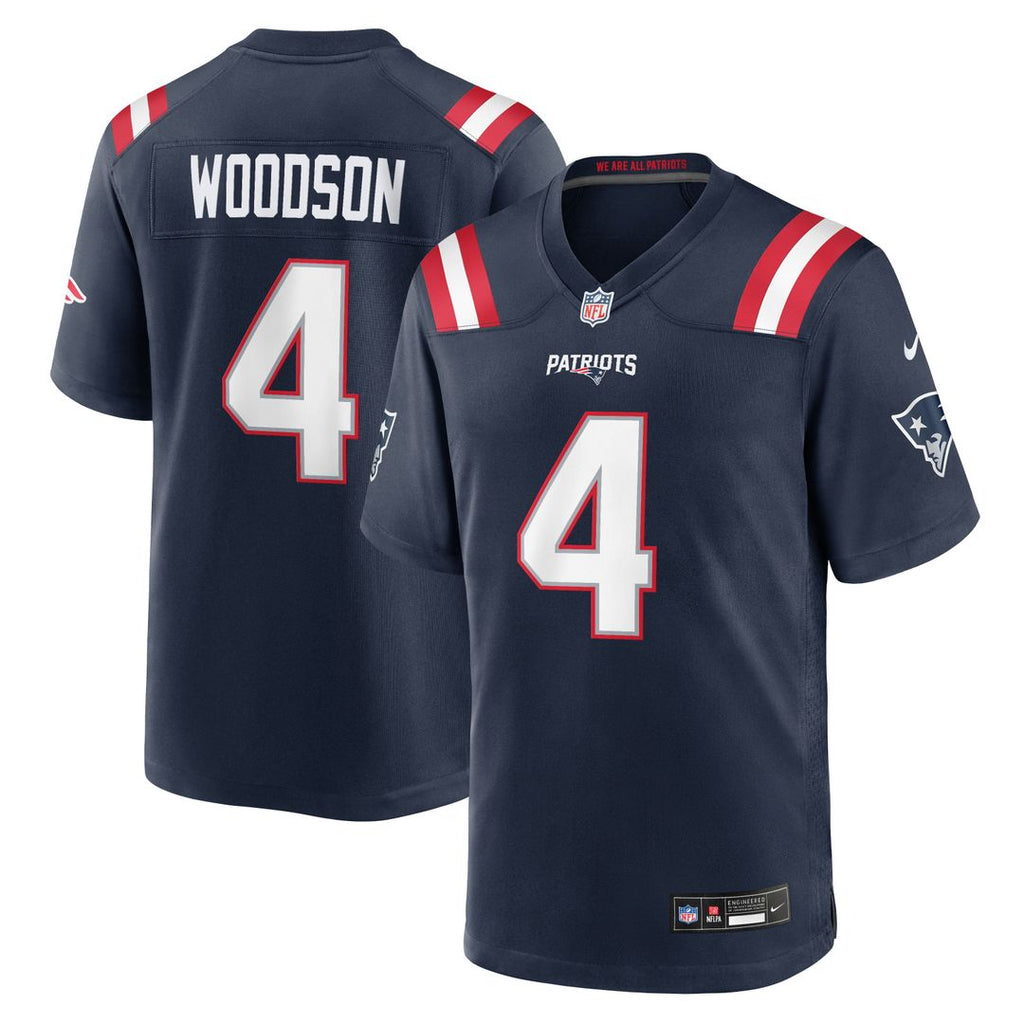 New England Patriots Craig Woodson Nike Navy Game Jersey