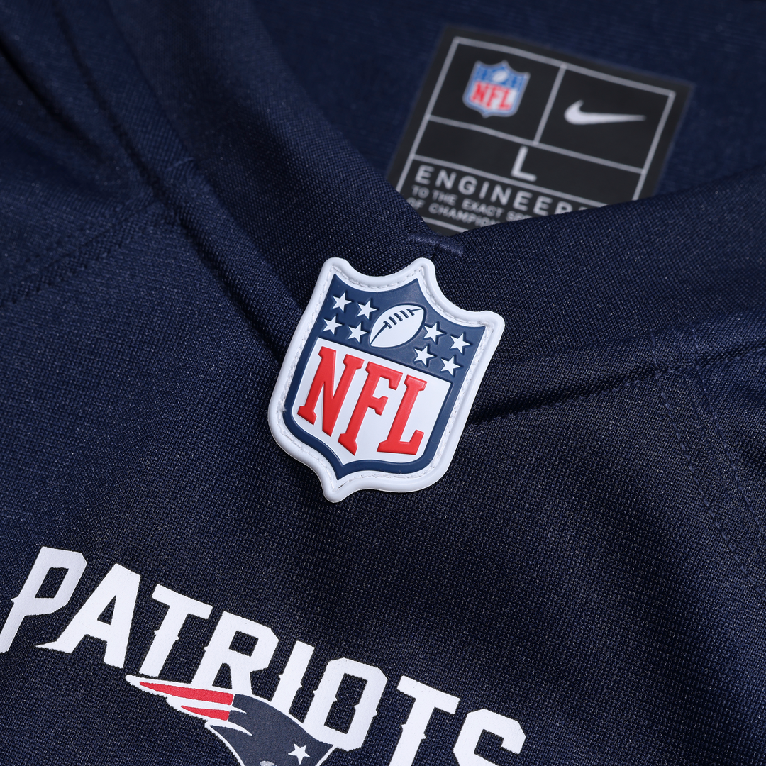 New England Patriots A.J. Brown Nike Navy Game Jersey
