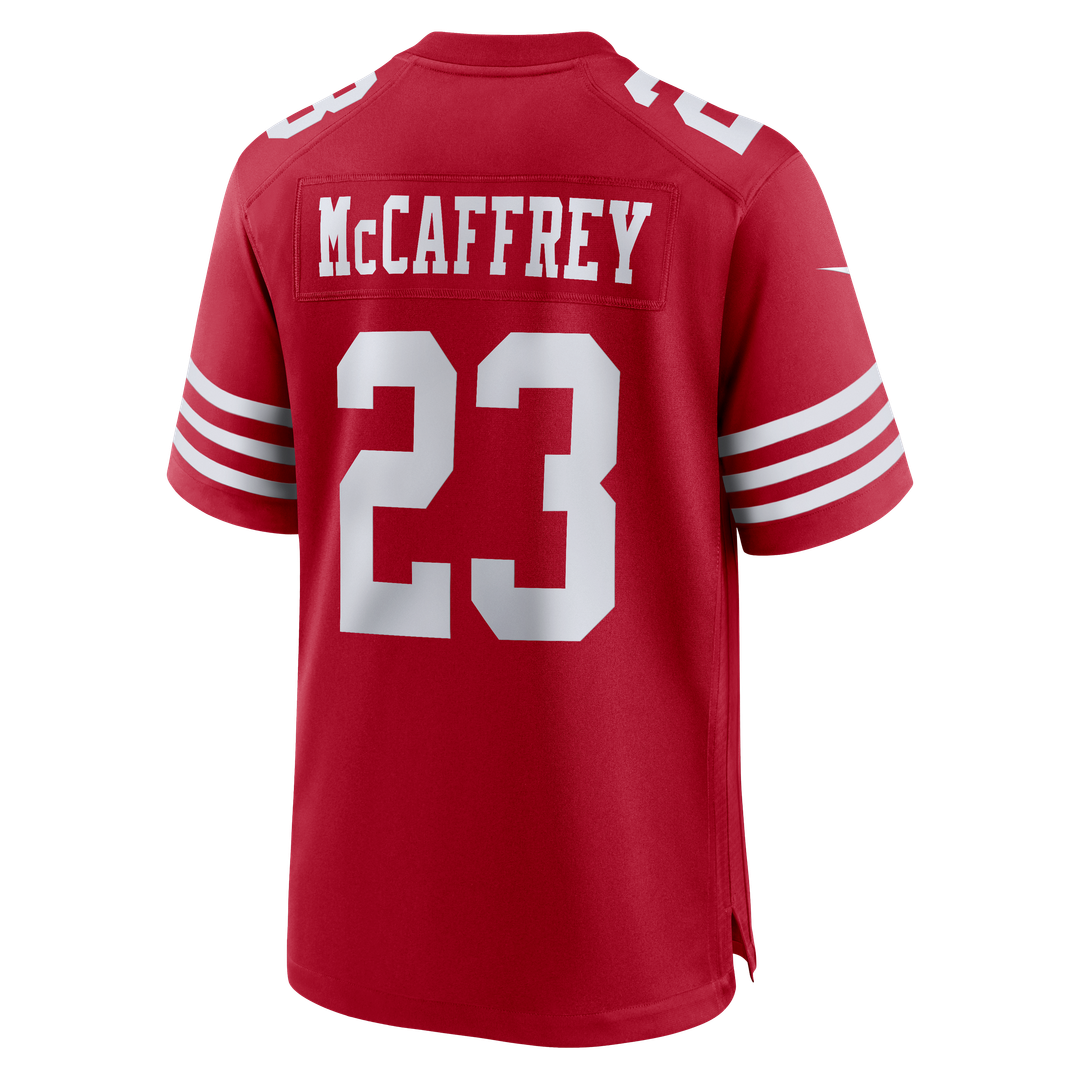San Francisco 49ers Christian McCaffrey Nike Scarlet Game Jersey