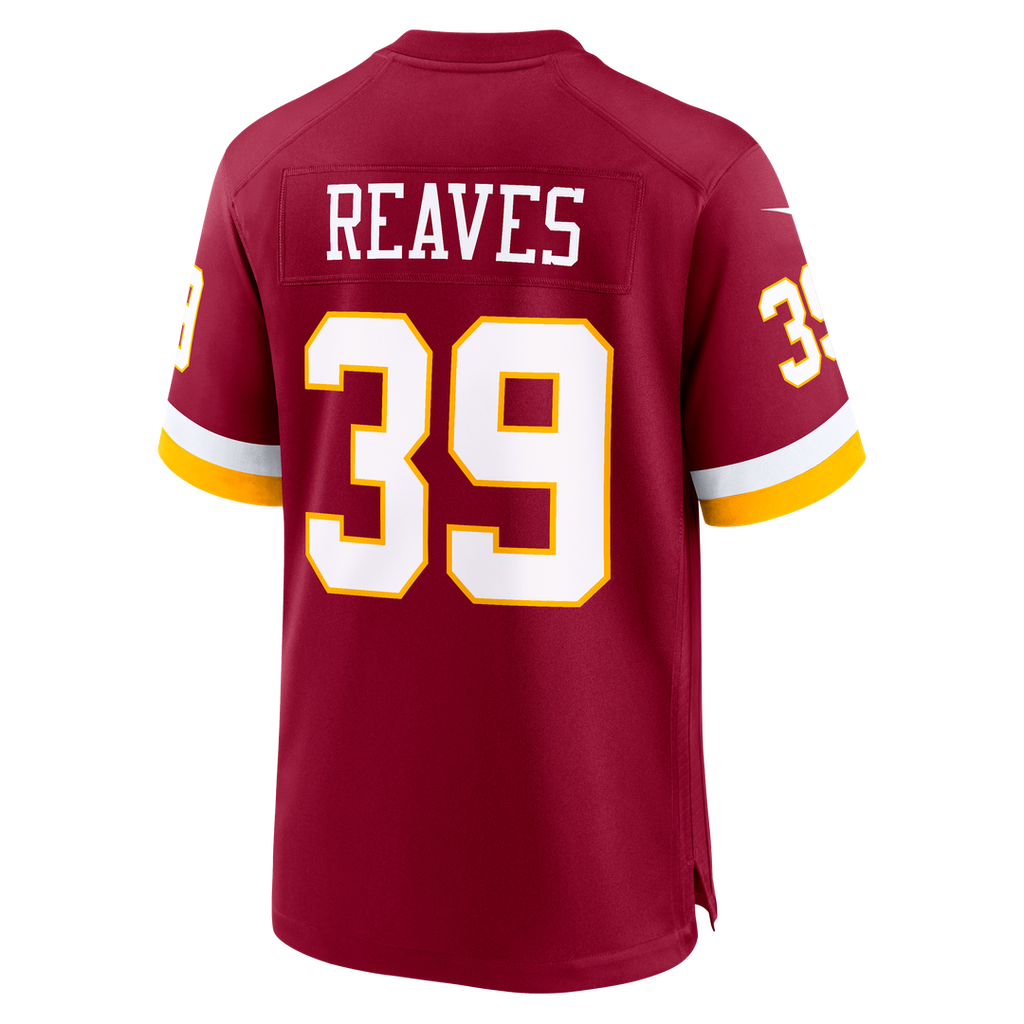 Washington Commanders Jeremy Reaves Nike Black Hail Raiser Alternate Game Jersey
