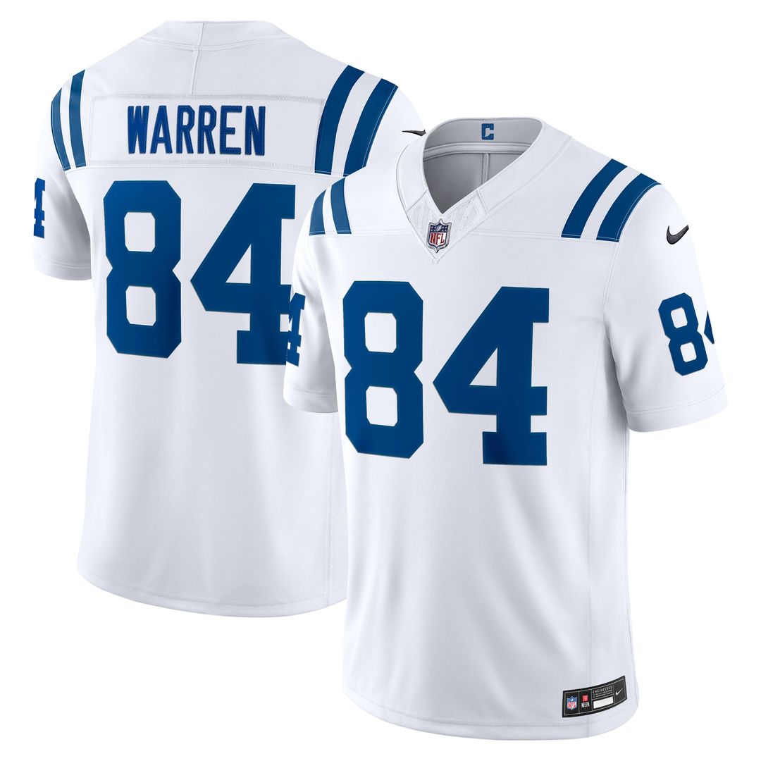 Indianapolis Colts Tyler Warren Nike White Vapor FUSE Stitched Limited Jersey
