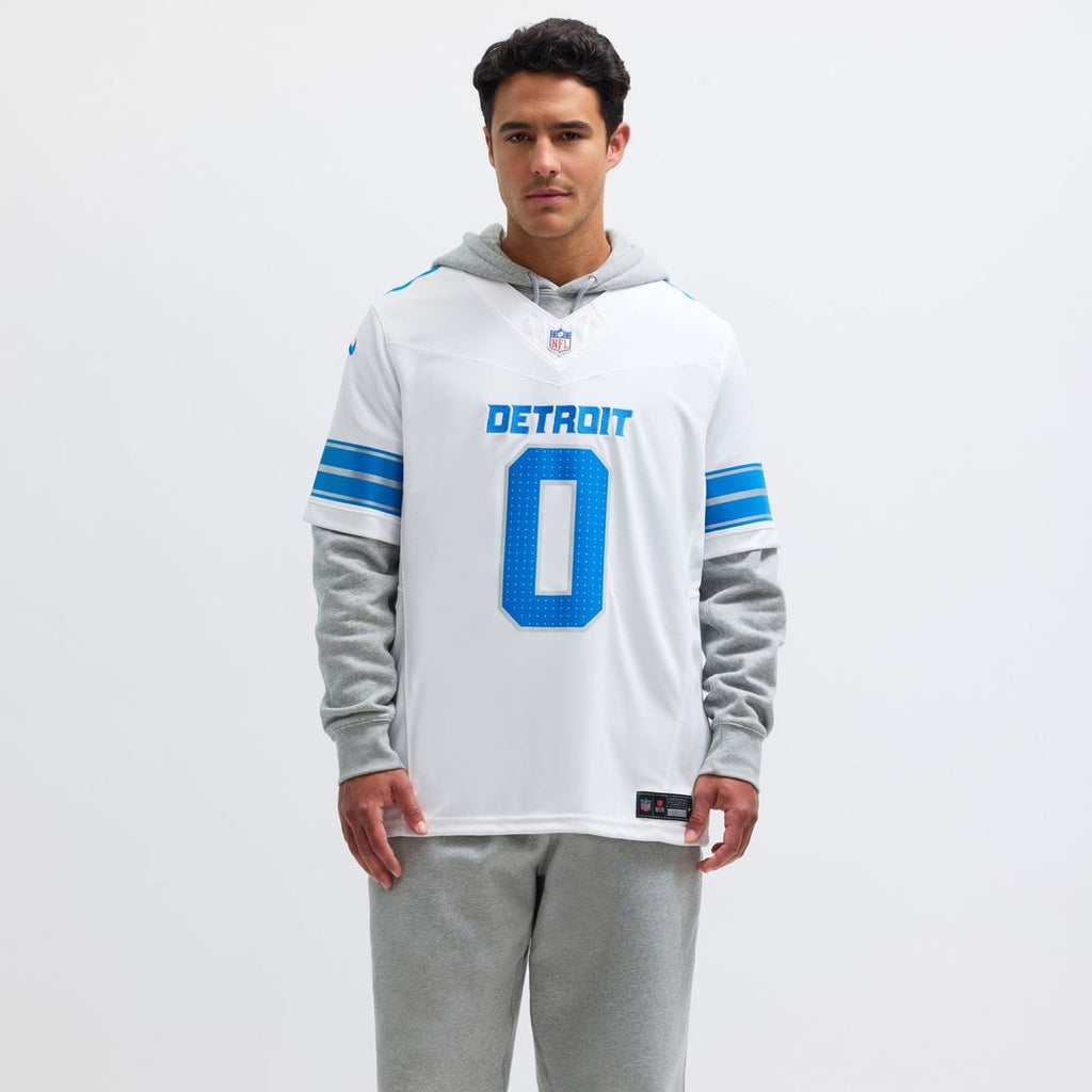 Detroit Lions Jahmyr Gibbs Nike Black 2nd Alternate Vapor FUSE Limited Jersey