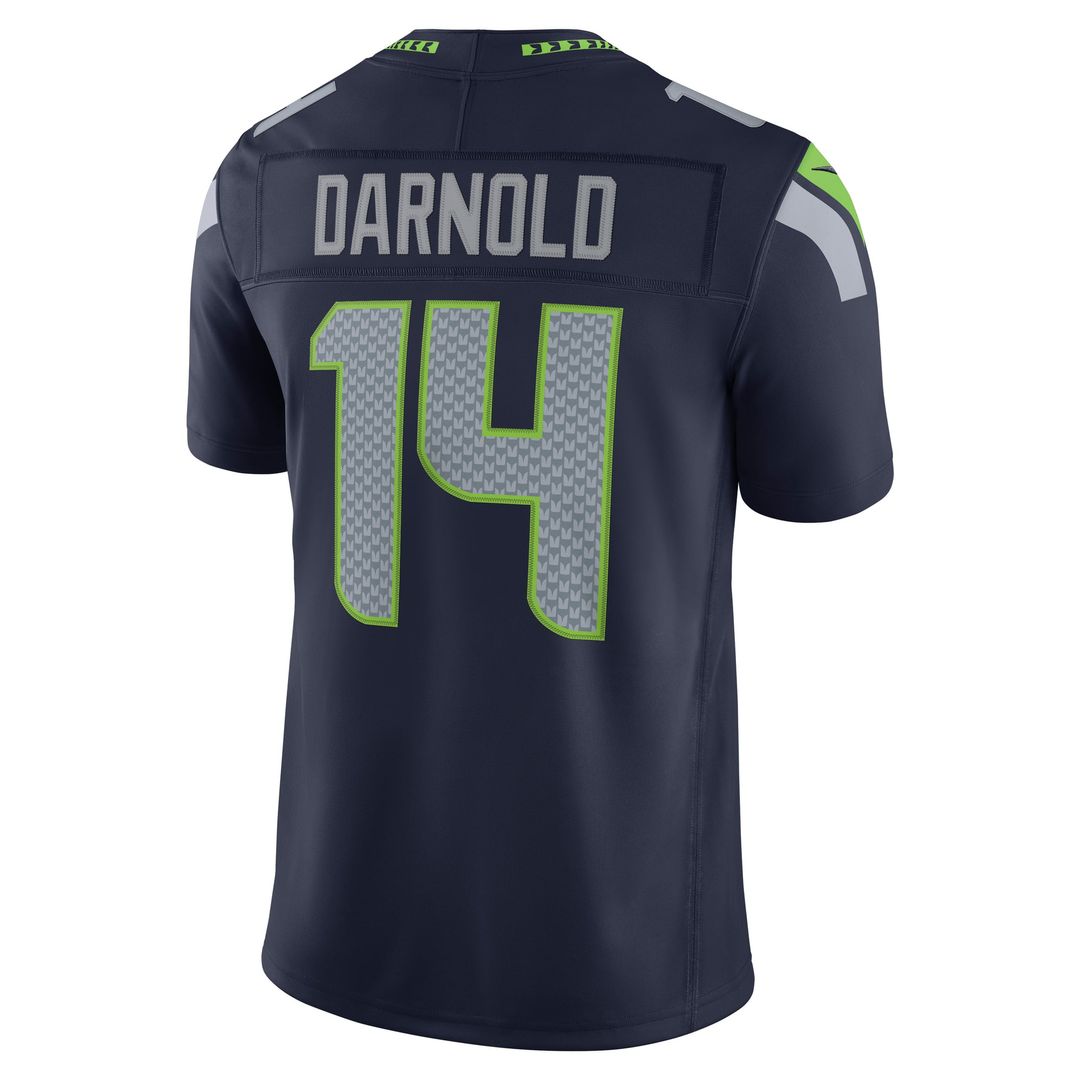 Seattle Seahawks Sam Darnold Nike College Navy Team Vapor FUSE Stitched Limited Jersey
