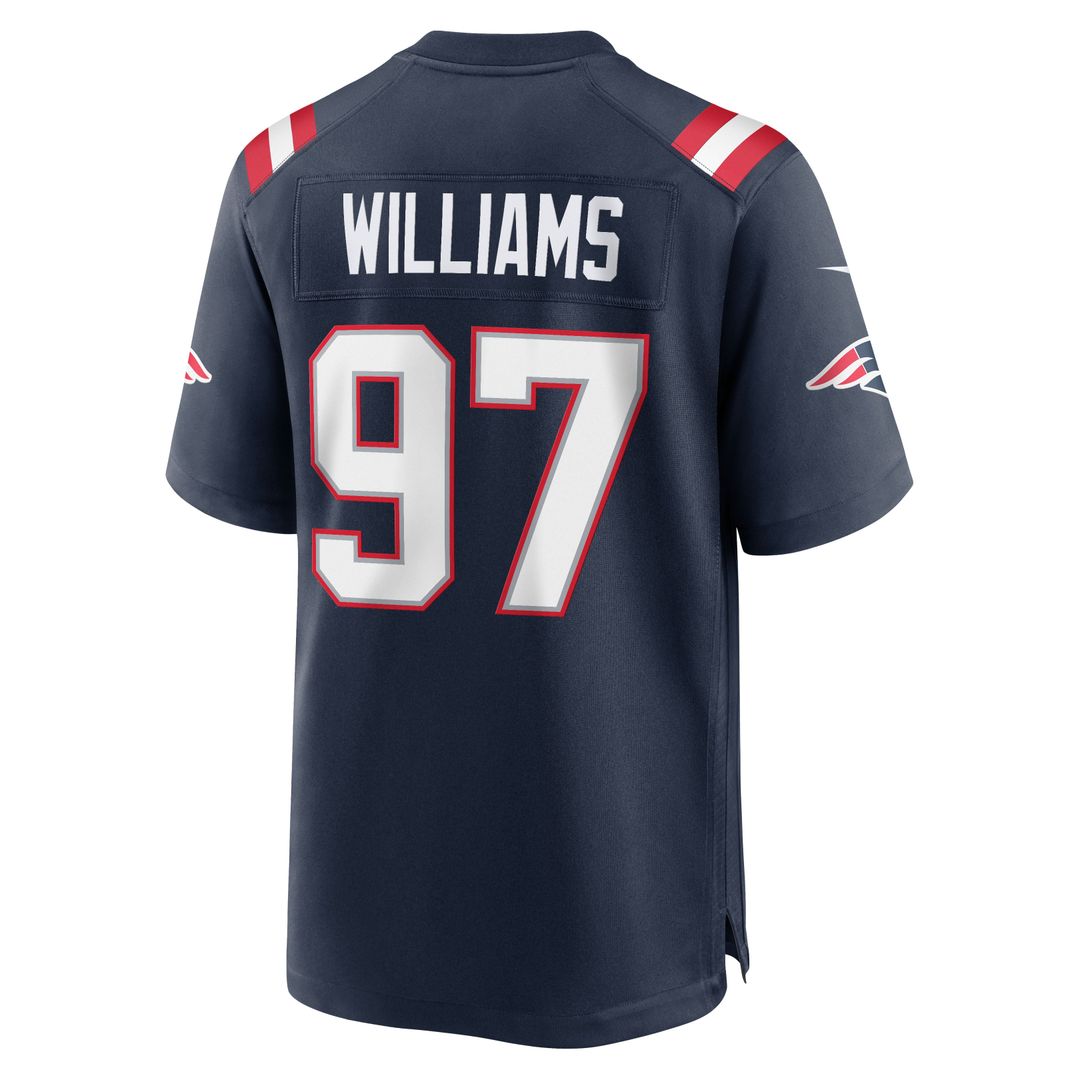 New England Patriots Milton Williams Nike Navy Game Jersey