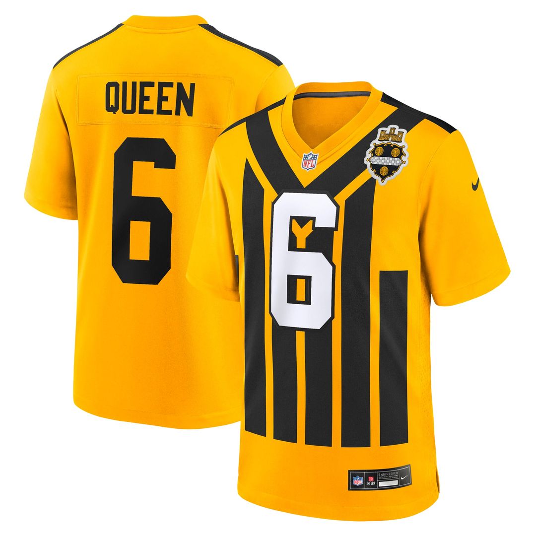 Pittsburgh Steelers Patrick Queen Nike Black Game Jersey