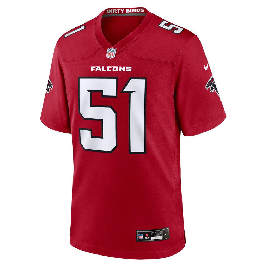 Atlanta Falcons Jared Ivey Nike Red Game Jersey