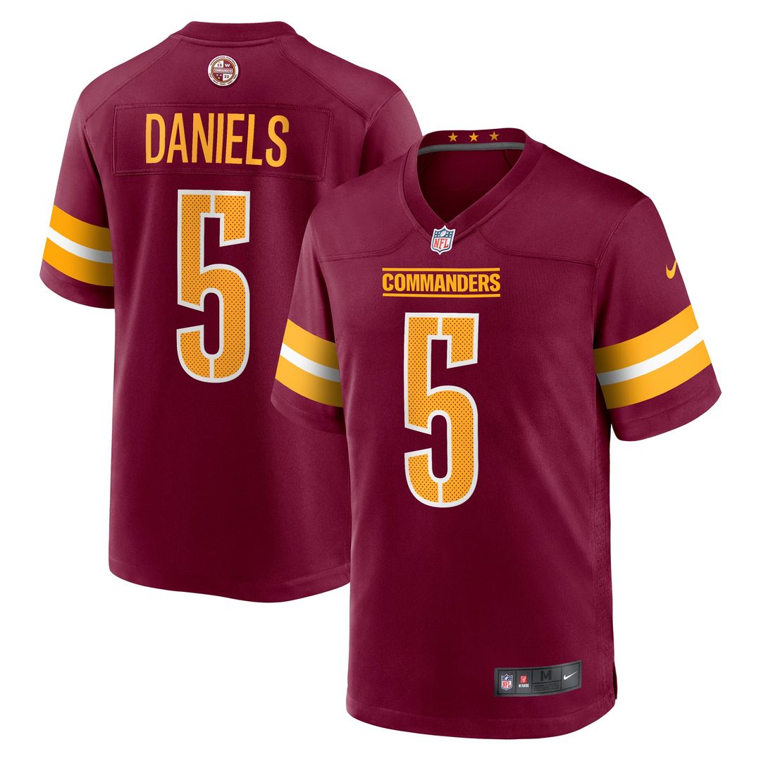 Washington Commanders Jayden Daniels Nike Burgundy Game Jersey