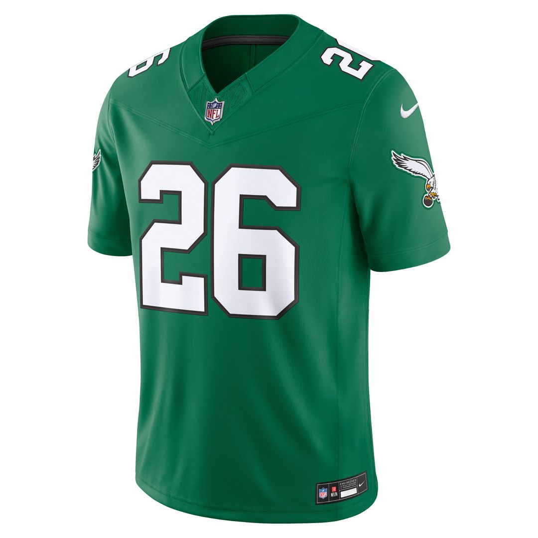 Philadelphia Eagles Saquon Barkley Nike Kelly Green Alternate Vapor FUSE Stitched Limited Jersey