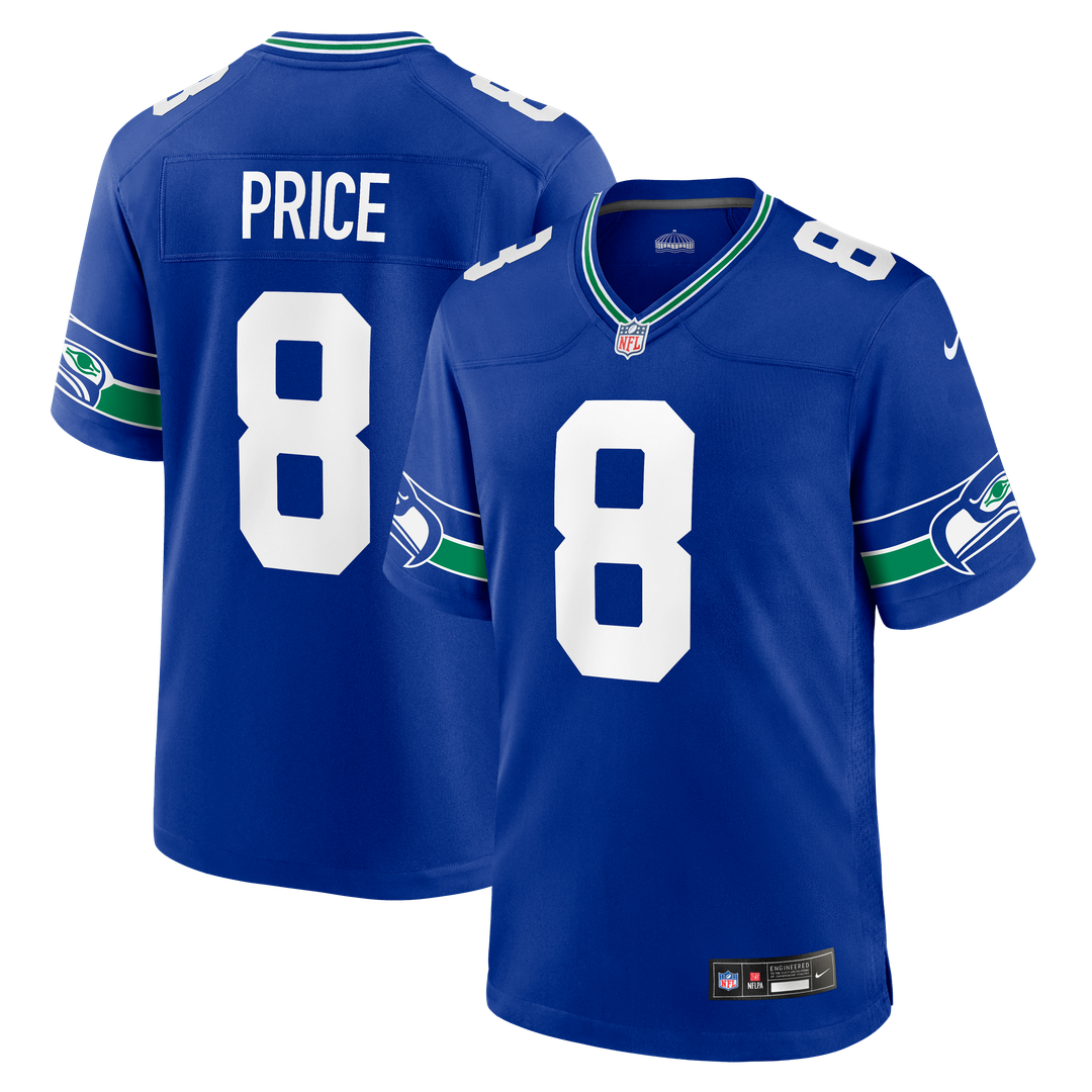 Seattle Seahawks Jadarian Price Nike College Navy Game Jersey