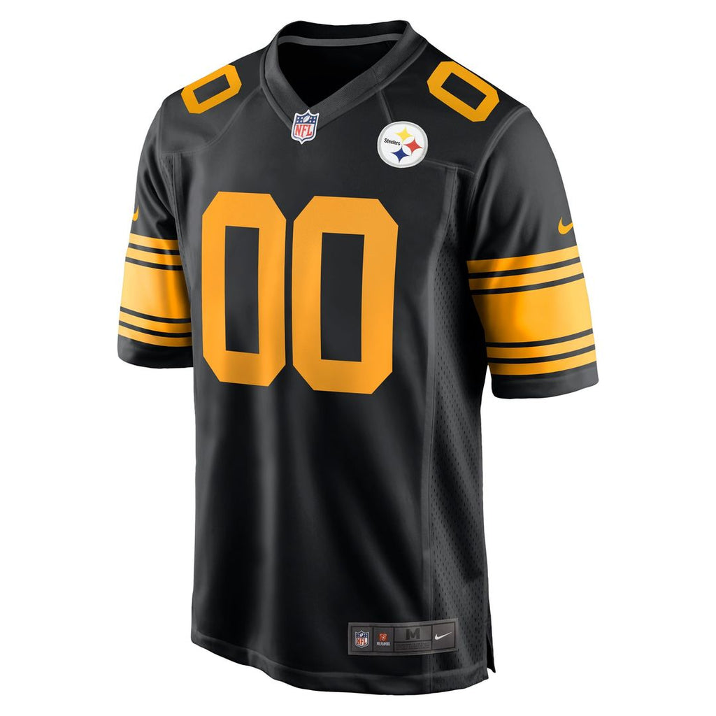 Pittsburgh Steelers Nike Black Alternate Custom Jersey