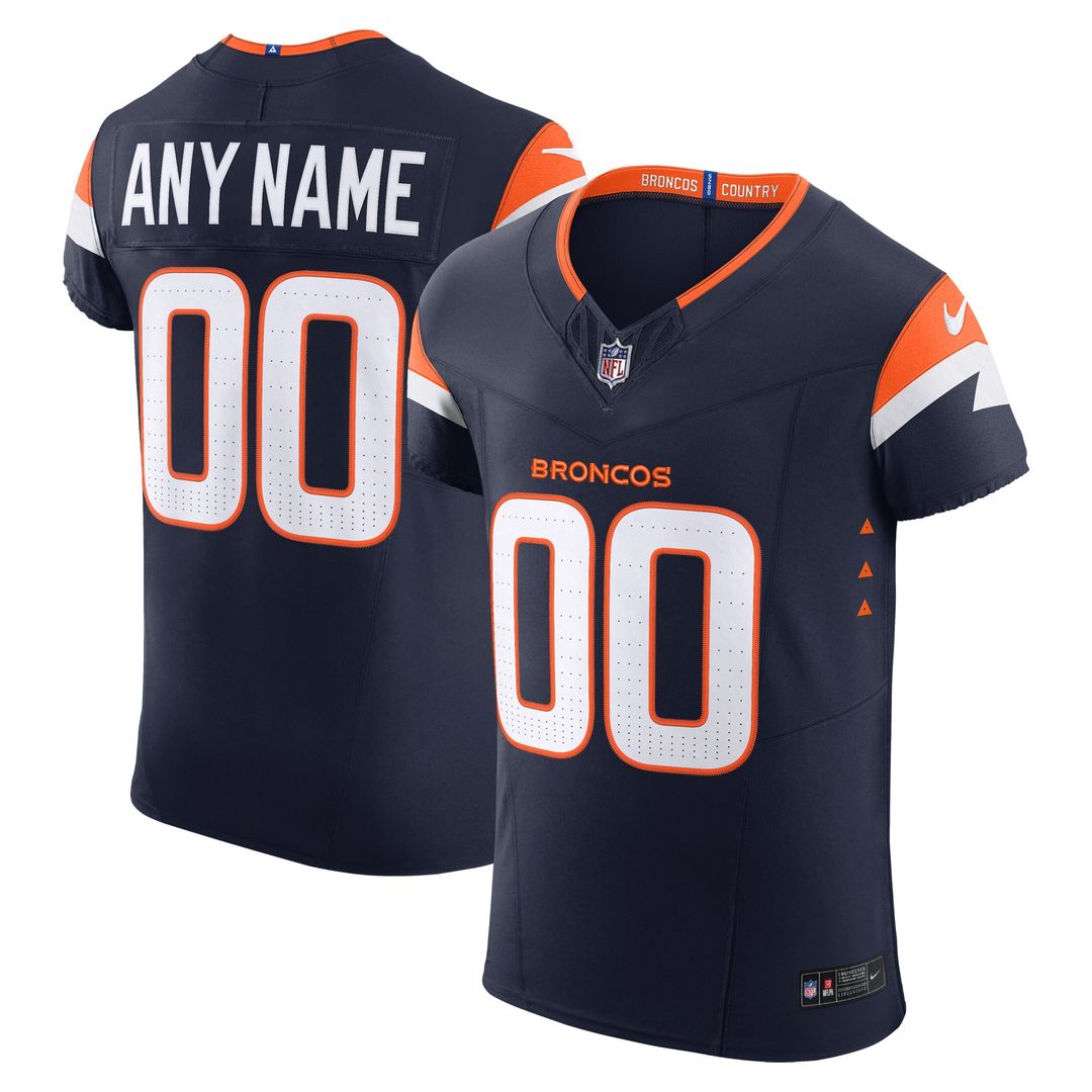 Denver Broncos Nike Navy Alternate Vapor FUSE Elite Custom Jersey
