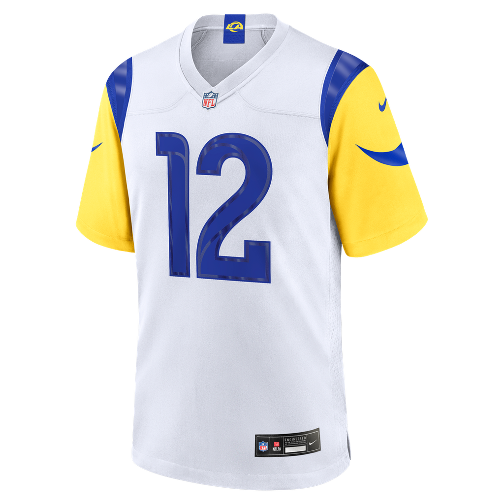 Los Angeles Rams Puka Nacua Nike White White Game Jersey