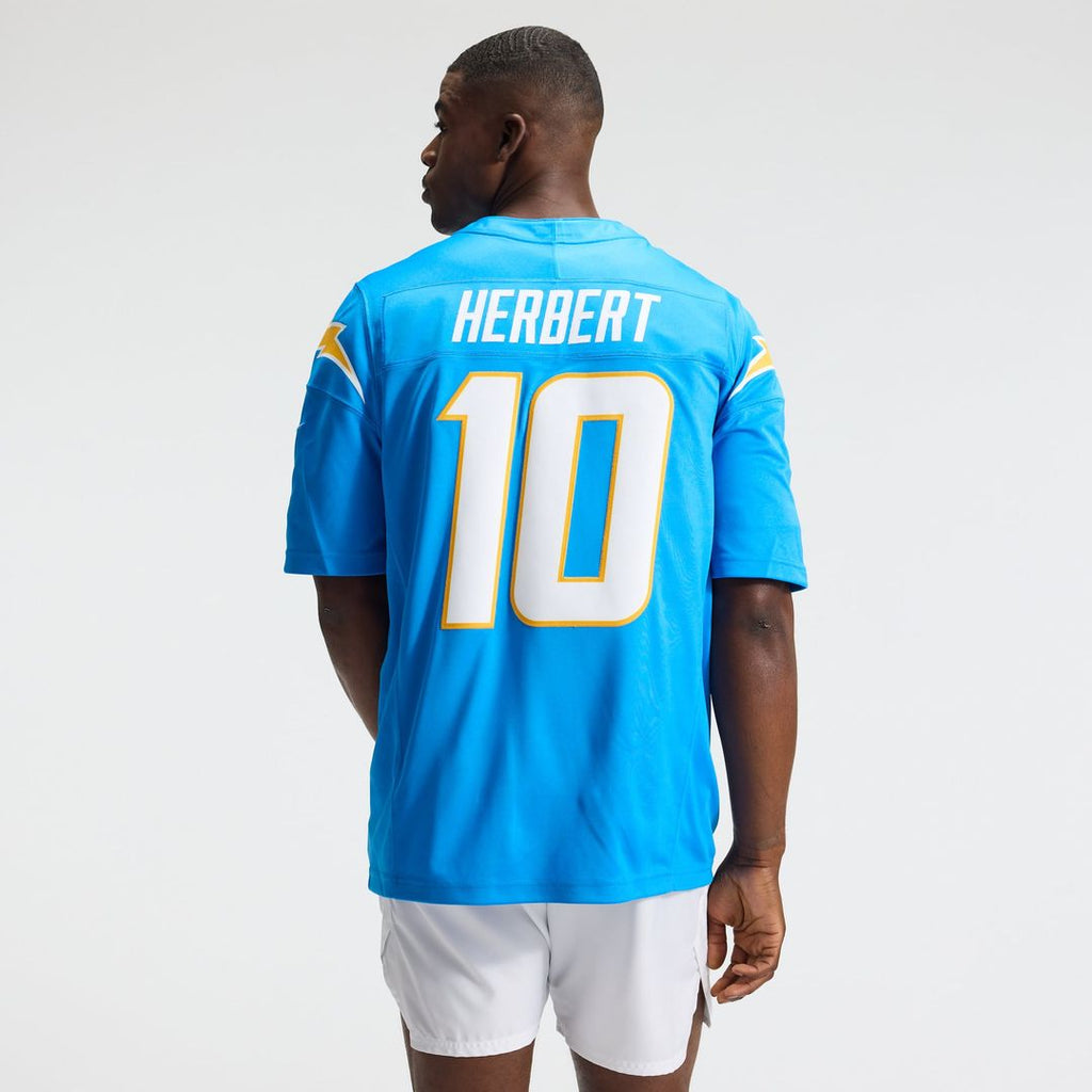 Los Angeles Chargers Justin Herbert Nike Navy Alternate Super Chargers Vapor FUSE Stitched Limited Jersey