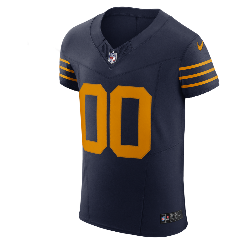 Green Bay Packers Nike Navy Alternate Vapor FUSE Elite Custom Jersey