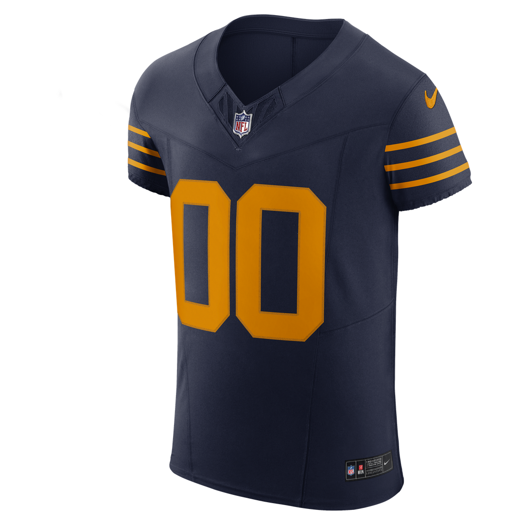 Green Bay Packers Nike Navy Alternate Vapor FUSE Elite Custom Jersey