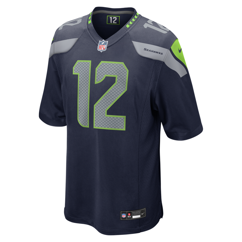 Seattle Seahawks 12s Nike College Navy Game Jersey