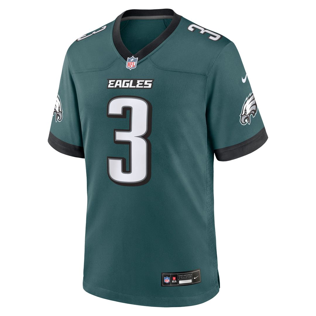 Philadelphia Eagles Nolan Smith Jr. Nike Midnight Green Game Jersey
