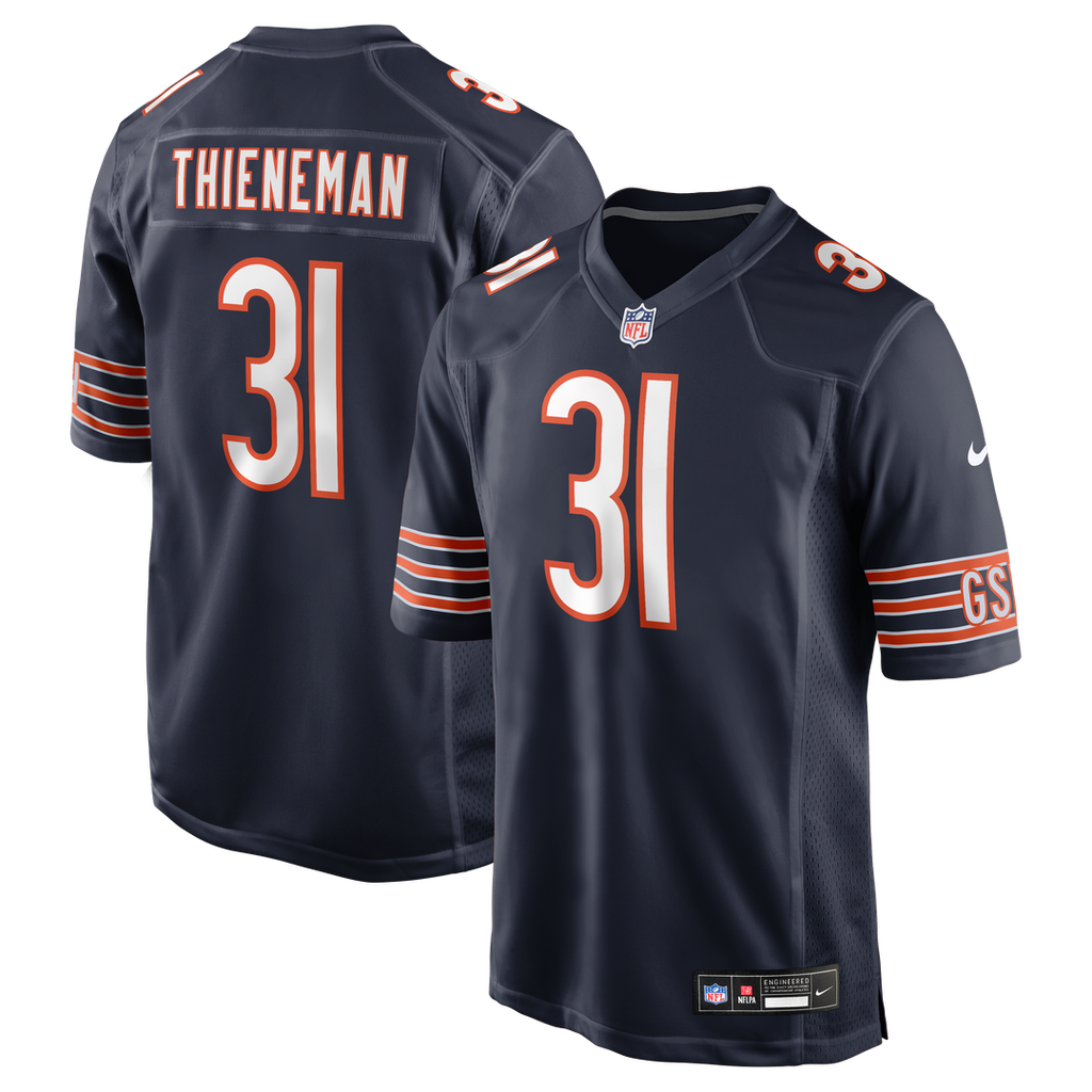 Chicago Bears Dillon Thieneman Nike Navy Game Jersey
