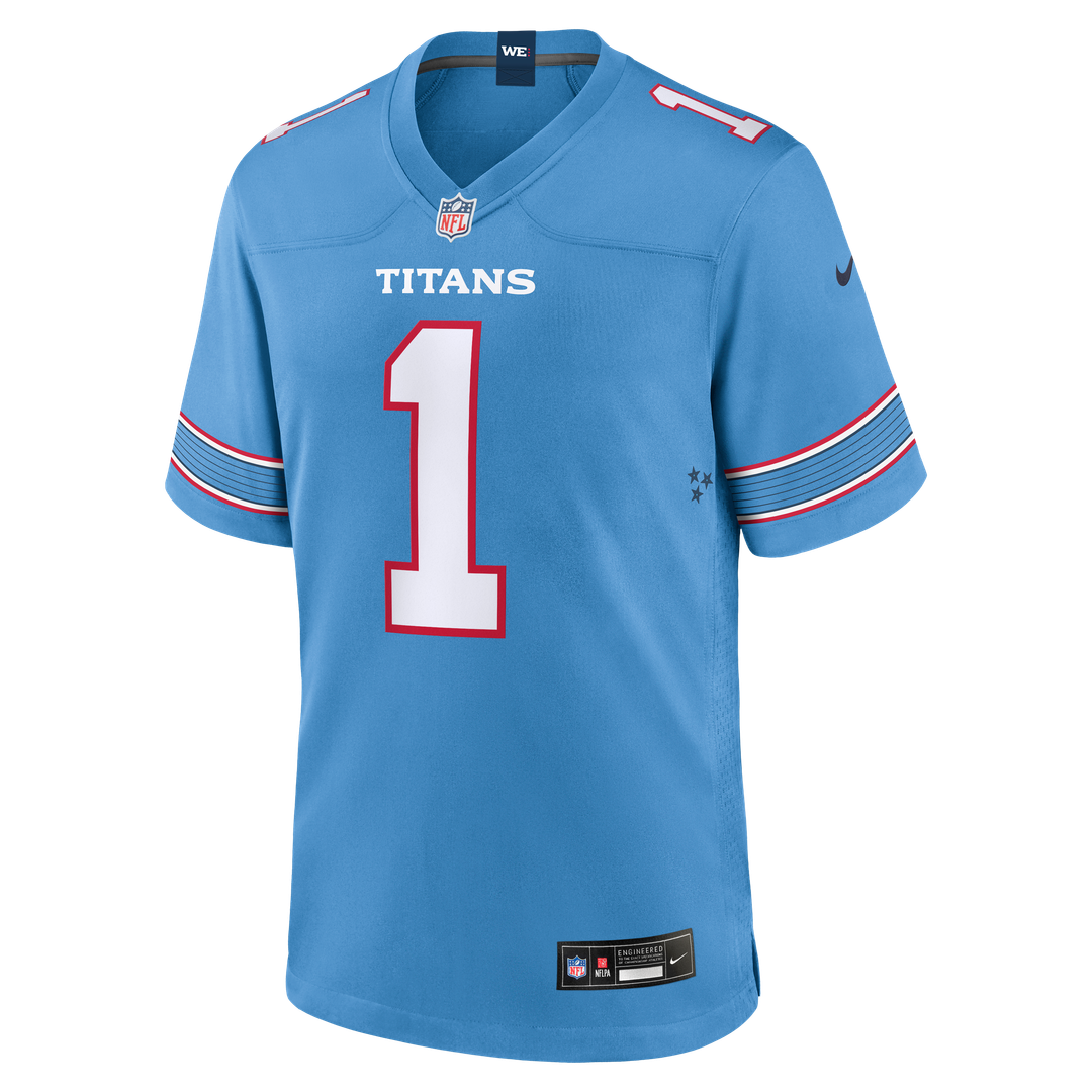 Tennessee Titans Carnell Tate Nike Light Blue Game Jersey