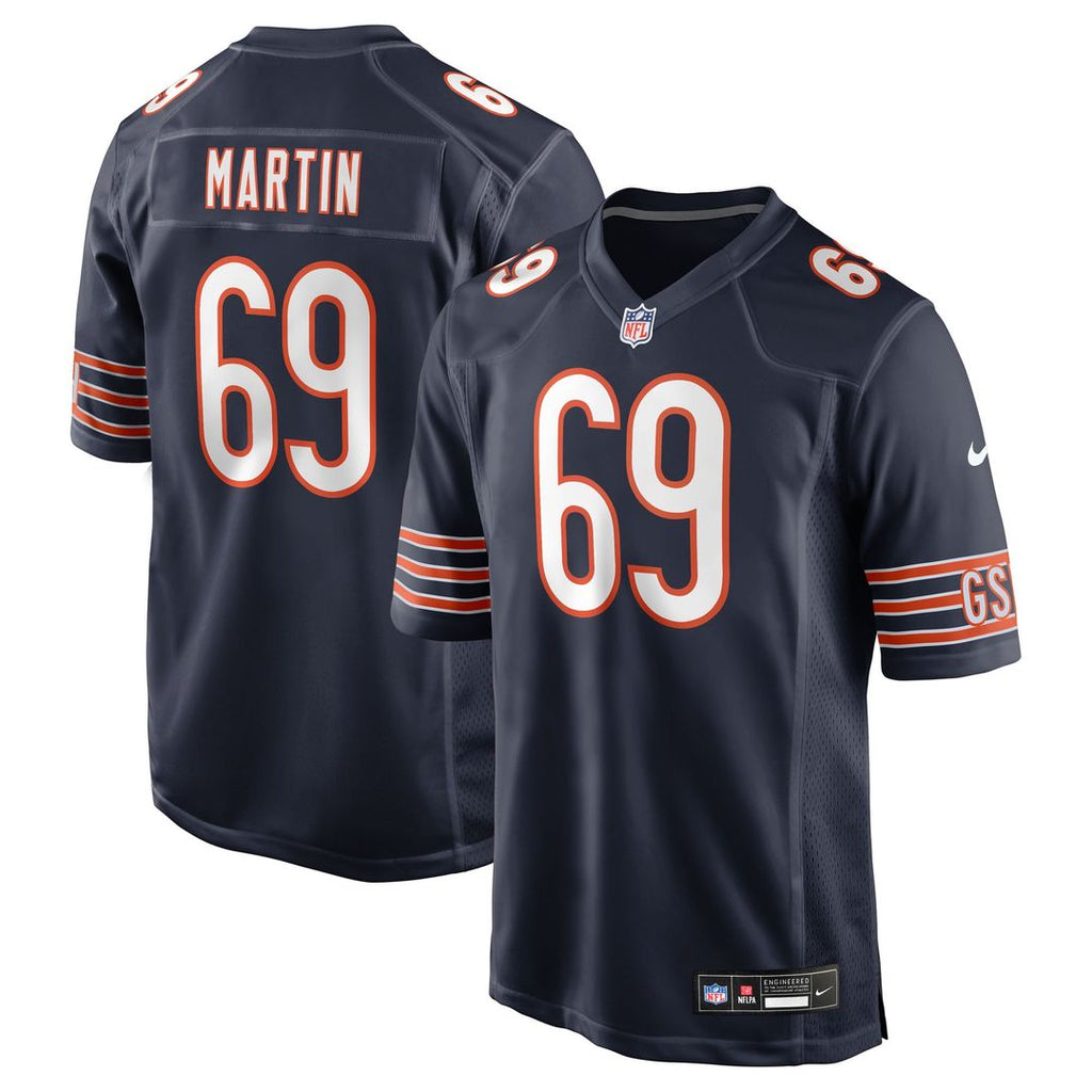 Chicago Bears Jeremiah Martin Nike Navy Game Jersey