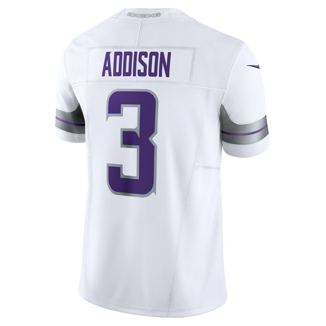 Minnesota Vikings Jordan Addison Nike White Alternate Vapor FUSE Limited Jersey