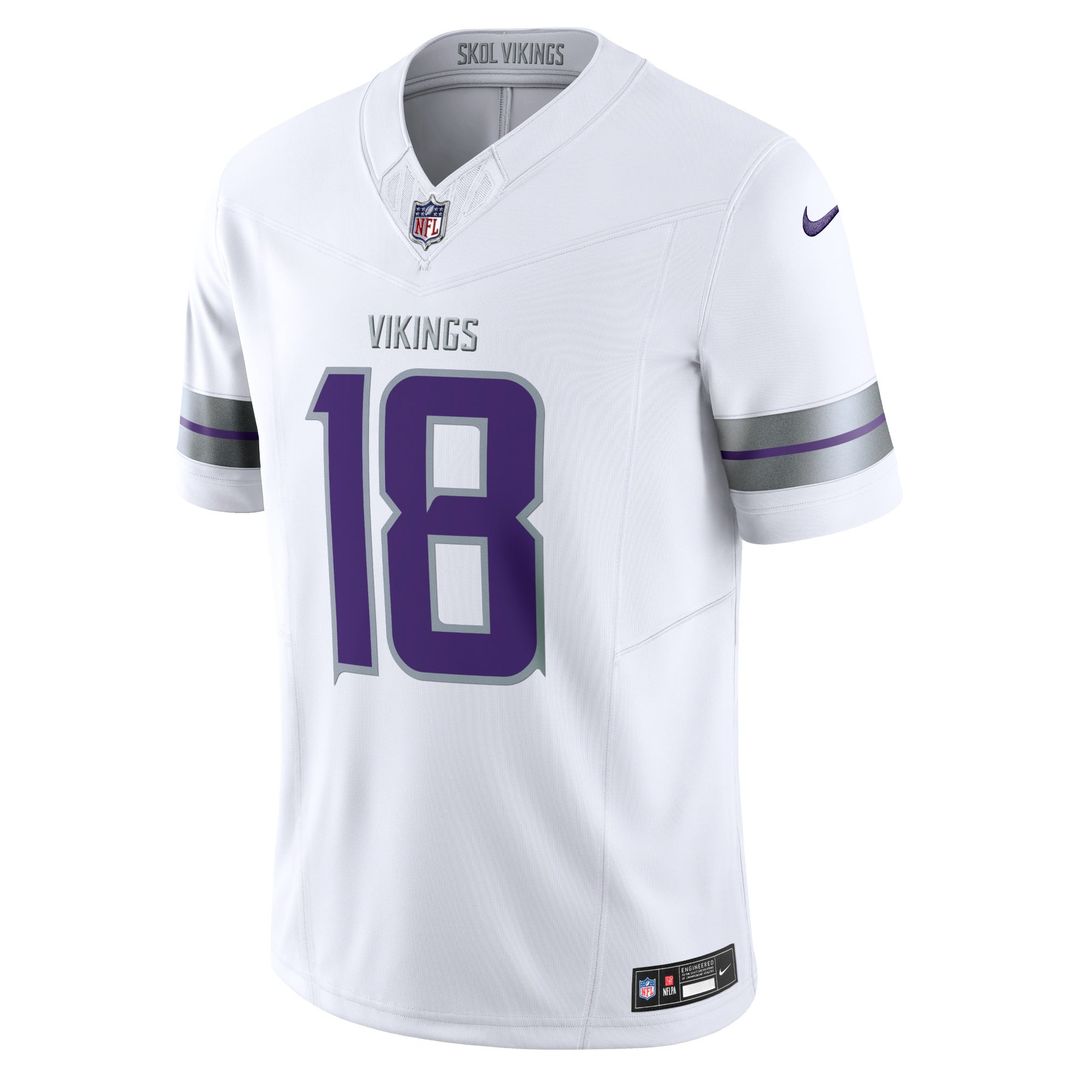 Minnesota Vikings Justin Jefferson Nike White Alternate Vapor FUSE Limited Jersey