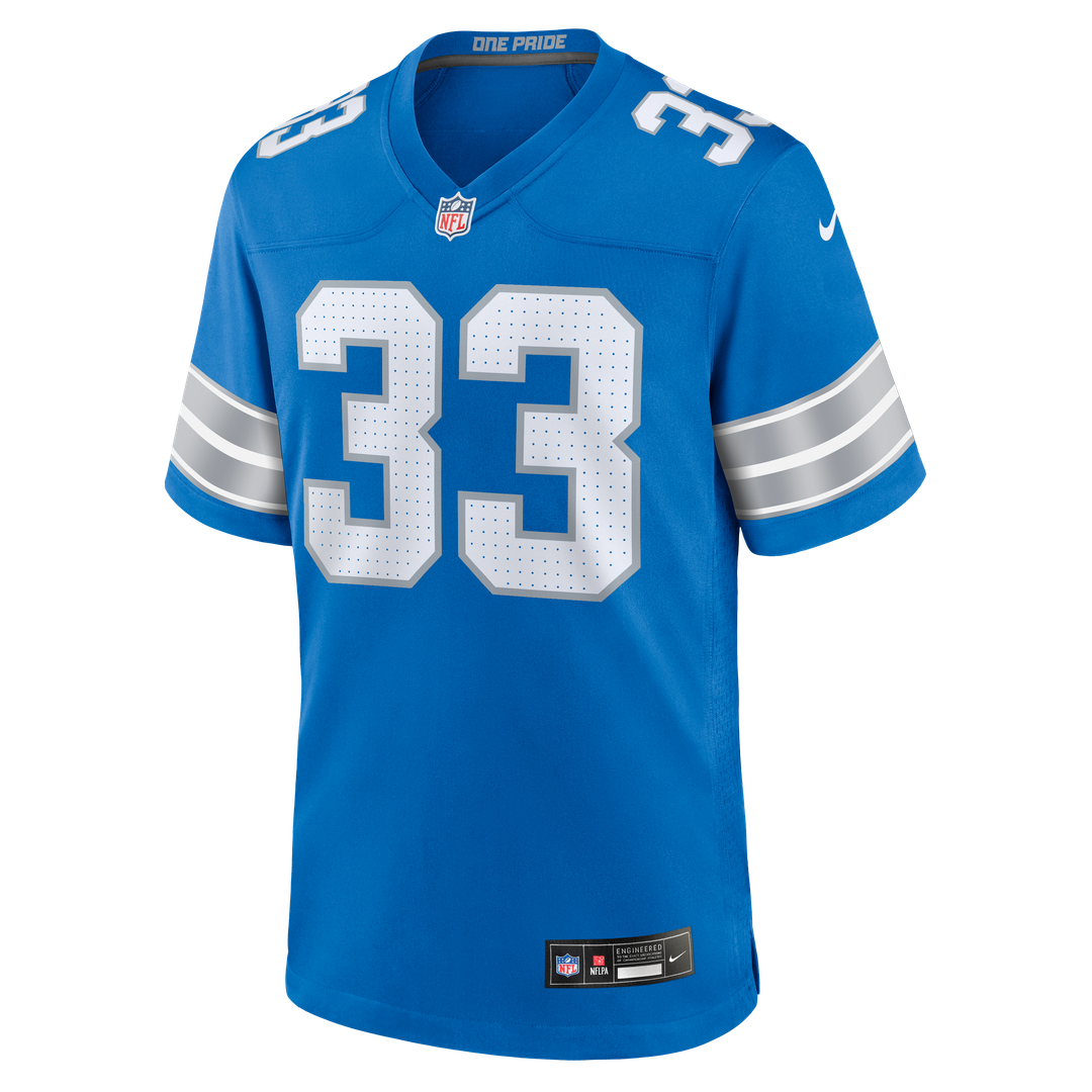 Detroit Lions Sione Vaki Nike Blue Game Jersey