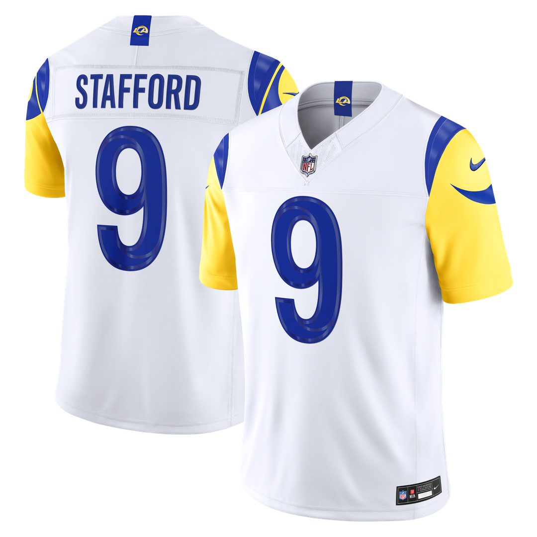 Los Angeles Rams Matthew Stafford Nike White Vapor FUSE Stitched Limited Jersey