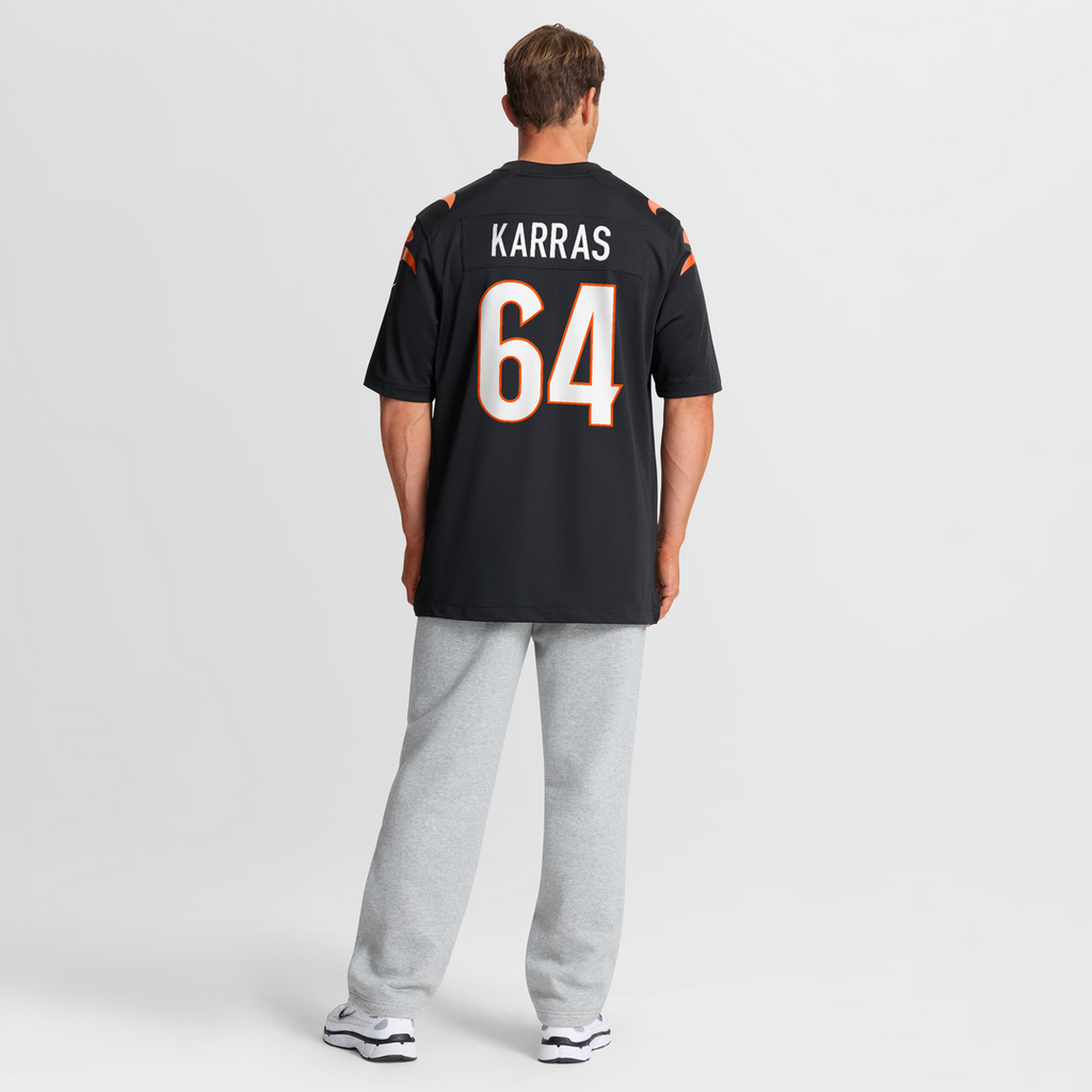 Cincinnati Bengals Ted Karras Nike Black Game Jersey