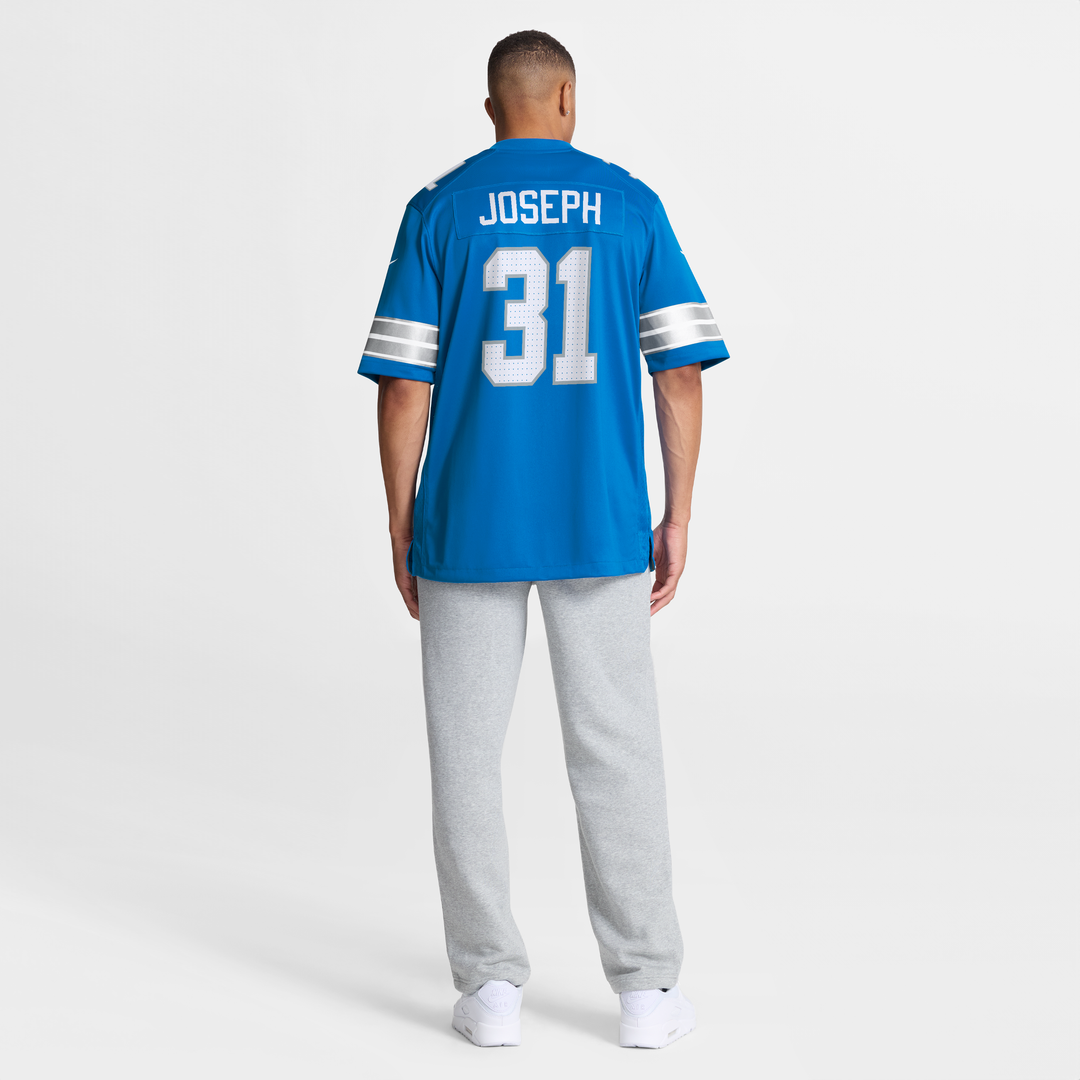 Detroit Lions Kerby Joseph Nike Blue Game Jersey