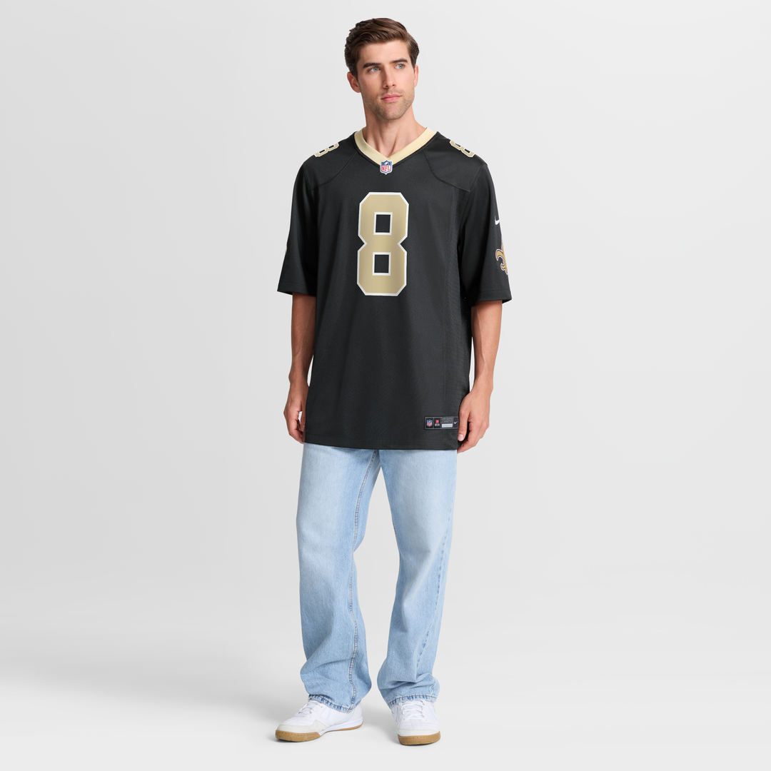 New Orleans Saints Archie Manning Nike Black Retired Player Game Jersey