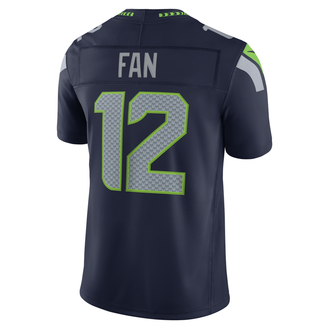 Seattle Seahawks 12s Nike Royal Alternate Vapor FUSE Stitched Limited Jersey