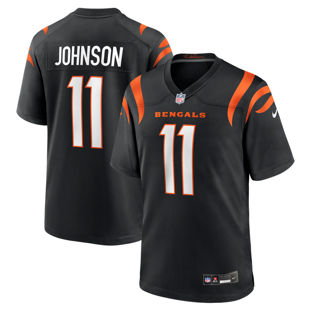 Cincinnati Bengals Josh Johnson Nike Black Game Jersey