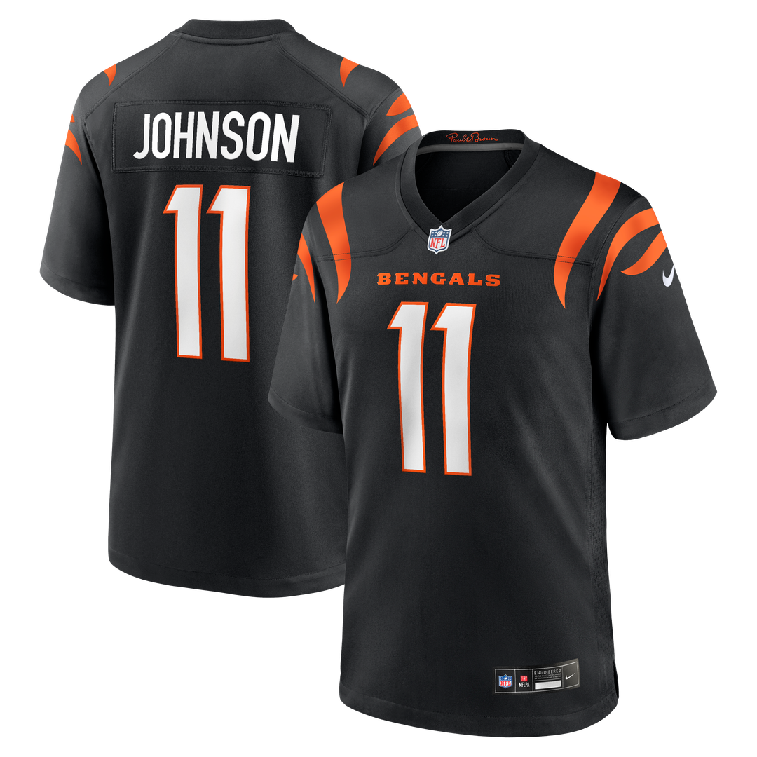 Cincinnati Bengals Josh Johnson Nike Black Game Jersey