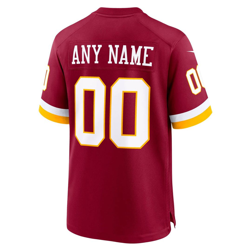 Washington Commanders Nike Black Hail Raiser Alternate Custom Jersey
