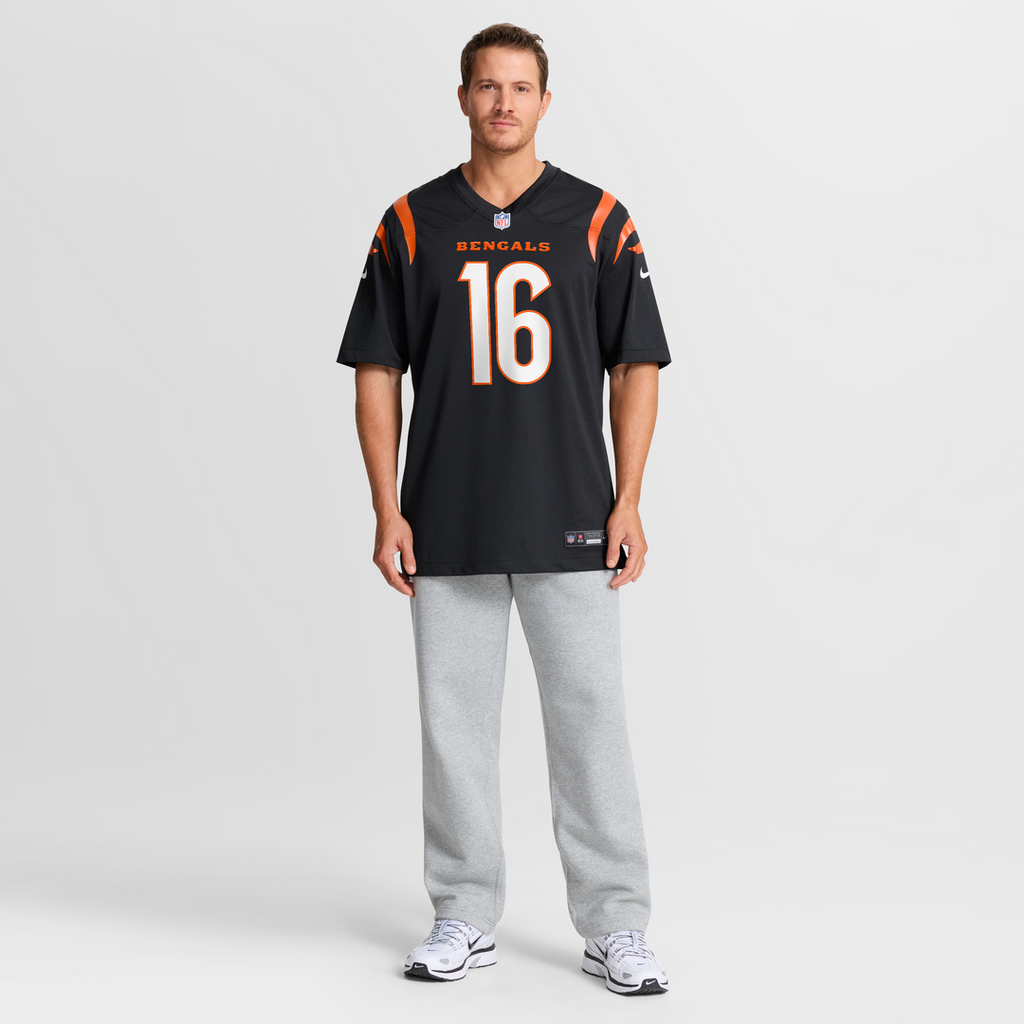 Cincinnati Bengals Joe Flacco Nike Black Game Jersey