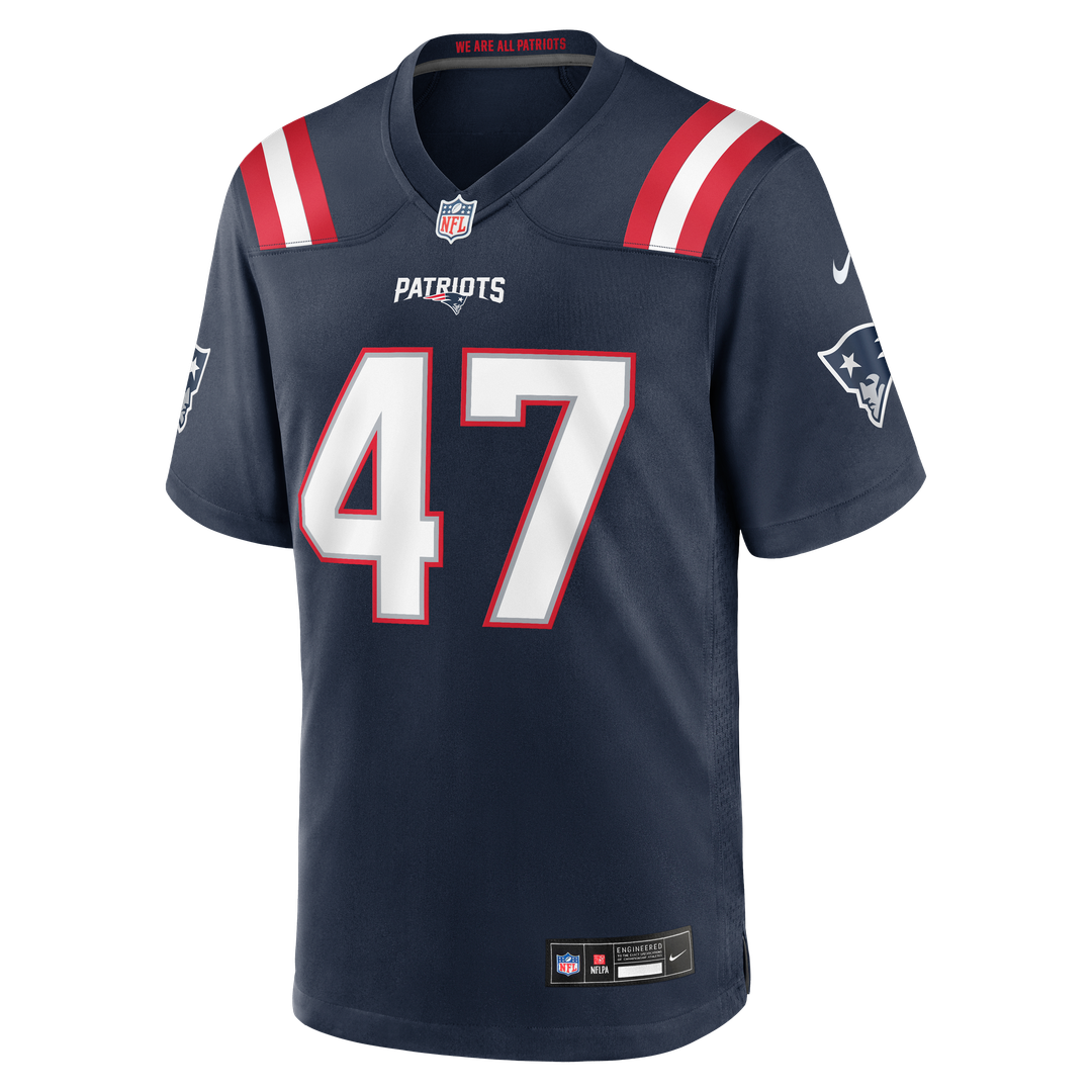 New England Patriots Julian Ashby Nike Navy Game Jersey