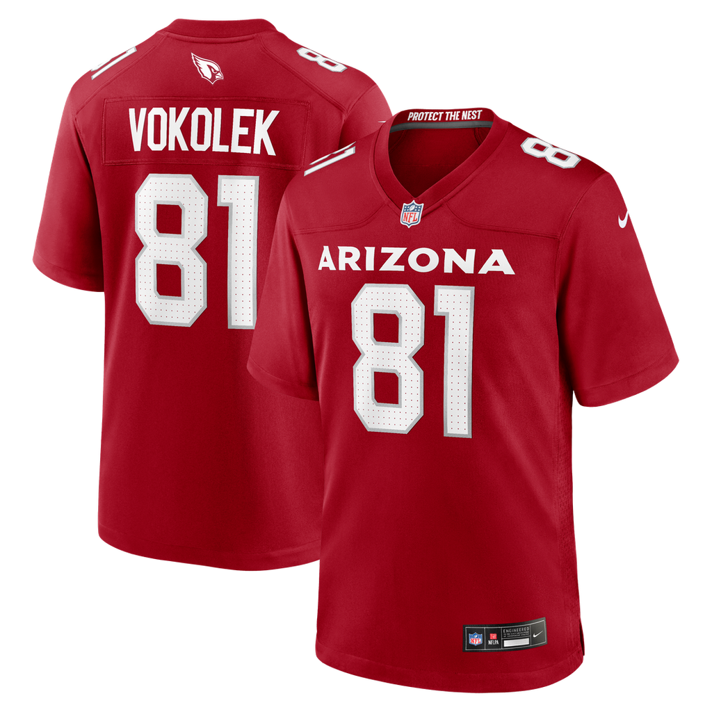 Arizona Cardinals Travis Vokolek Nike Cardinal Game Jersey