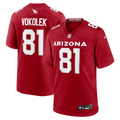 Arizona Cardinals Travis Vokolek Nike Cardinal Game Jersey