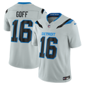 Detroit Lions Jared Goff Nike Silver 2026 Rivalries Collection Stitched Limited Jersey